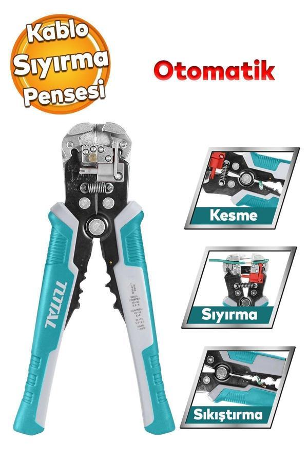 Total Profesyonel Otomatik Kablo Sıyırma Pensesi Bilgisayarcı Network Elektrik Bağlantı Kablosu Soyma Nms - Image 1