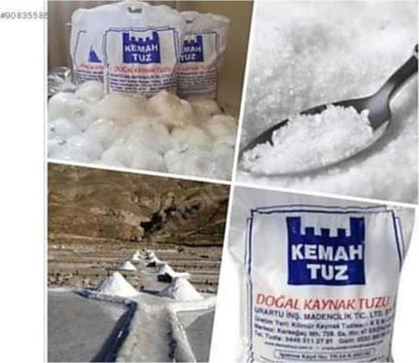 Kemah Tuz Doğal Kemah Kaynak Sofrada Öğütme Tuzu 5 Kg (Salamura Ve Turşu Yapımında Kullanılabirir) - Image 1