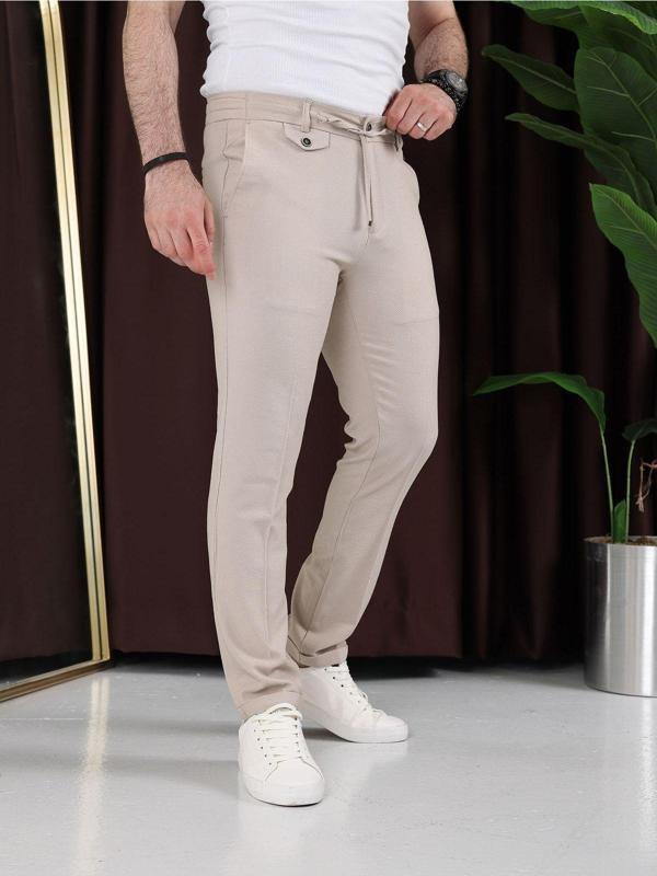 Basel.Co Ütü Gerektirmeyen Gofre Kumaş Jogger Pantolon - Image 1