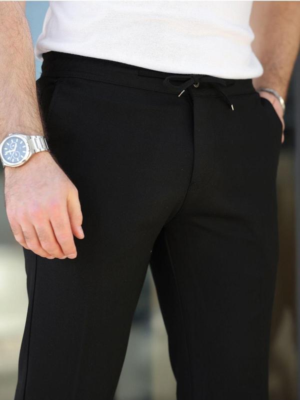 Basel.Co Rahat Şık Kolay Ütülenebilir Slim Fit Kumaş Jogger Pantolon - Image 1
