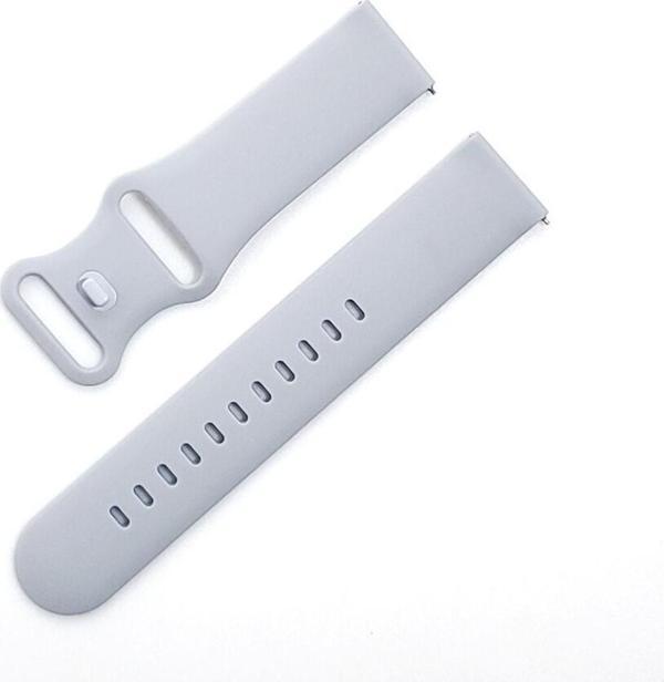 Coverzone Apple Watch 3 Ile Uyumlu Kayış Yumuşak Çift Tokalı 42-44 Termoplastik Kordon Gri - Image 1