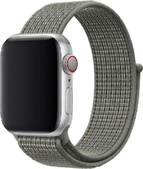 Coverzone Apple Watch 38-40mm Bilekli Kumaş Kayış Kordon Gri Fabric K3 - Image 1