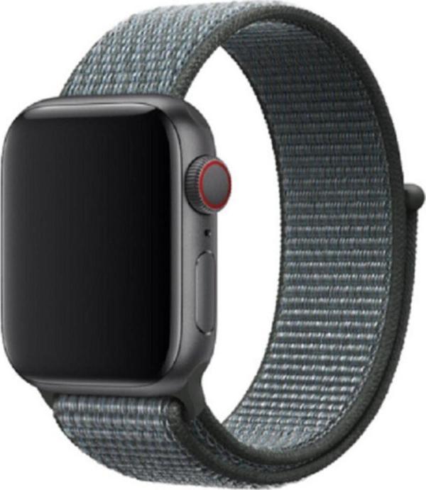Coverzone Apple Watch 38-40mm Bilekli Kumaş Kayış Kordon Mavi Fabric K5 - Image 1