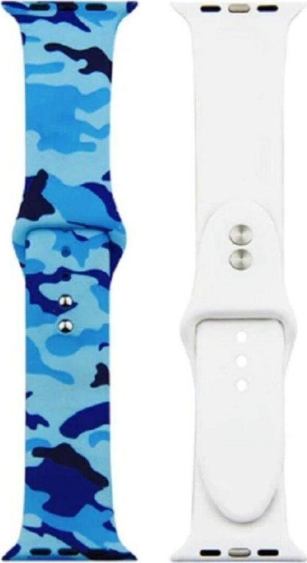 Coverzone Apple Watch 38-40mm Grafiti Desenli Kayış Kordon Grafiti No-13 - Image 1