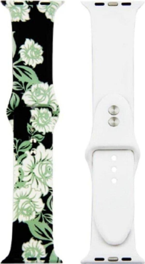 Coverzone Apple Watch 38-40mm Grafiti Desenli Kayış Kordon Grafiti No-28 - Image 1