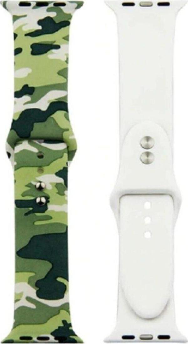 Coverzone Apple Watch 38-40mm Grafiti Desenli Kayış Kordon Grafiti No-7 - Image 1