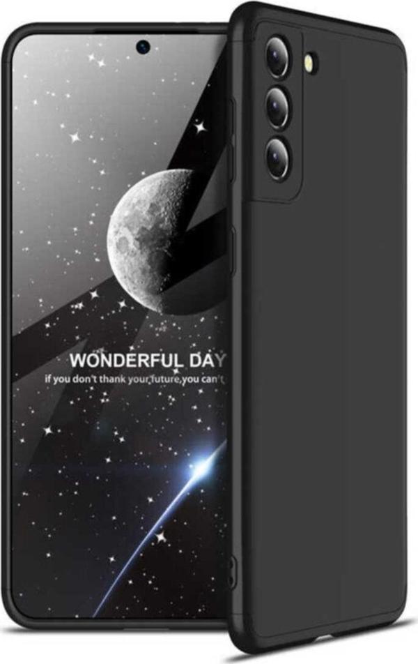 Coverzone Galaxy S21 Ultra Kılıf Soft Hard Koruma Ays Siyah - Image 1