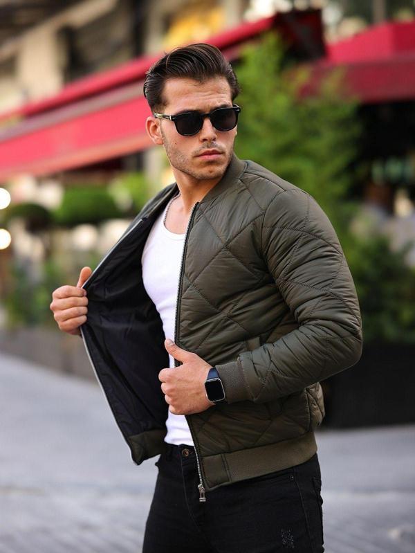 Basel.Co Erkek Kapitone Bomber Şişme Mont - Image 1