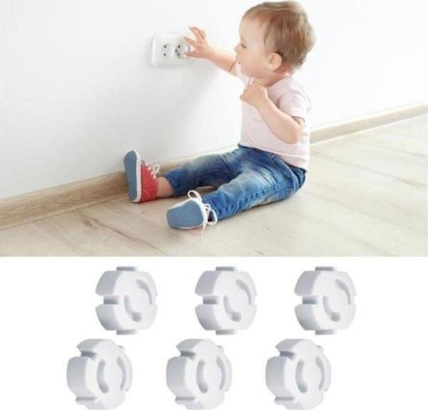 Feerra Bebek Çocuk Priz Koruma Kapağı (6 Adet) Çocuk Güvenliği, Priz Muhafazası, Priz Kapatıcı - Image 1