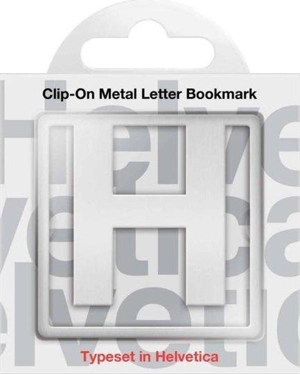 IF 92909 Helvetica Clip On Bookmarks Letter H Kitap Ayracı - Image 1