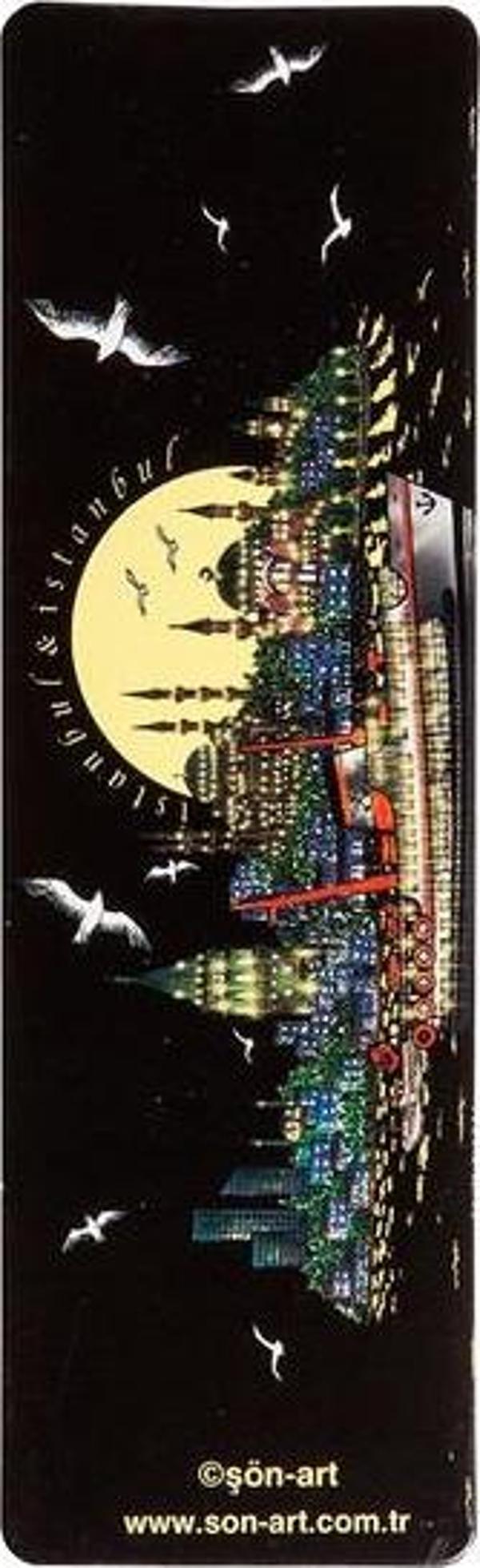 Şön Art Kitap Ayracı Vapur Güneş Gece - Image 1