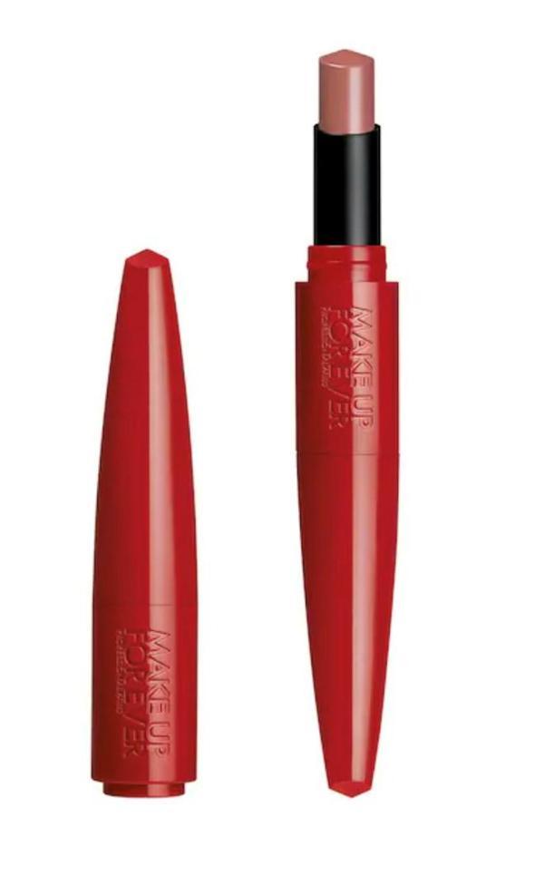 Make Up For Ever Rouge Artist For Ever 128 - Nemlendirici, Uzun Süre Kalıcı Saten Ve Mat Ruj - Image 1