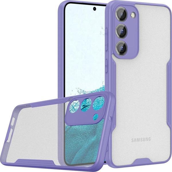 Coverzone Galaxy S23 Ile Uyumlu Kılıf Pastel Renkli Kenar Perfe Tpu Mat Yüzeyli Silikon Kılıf Lacivert - Image 1