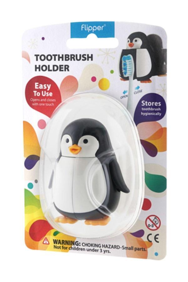 Flipper Flıpper Hıjyenık Diş Fırçası Saklama Kabı - Penguen Figürlü - Image 1