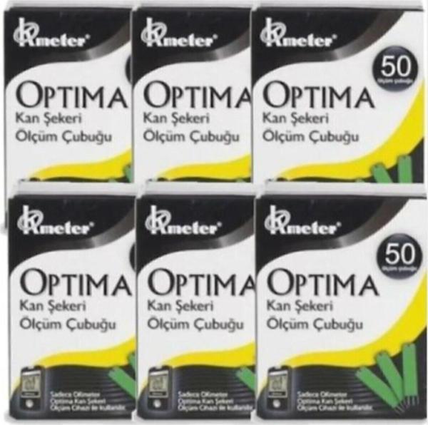 Optima Dijital Ölçüm Cihazları Seker Ölçüm Stripi (Çubuğu) 50'Li X 6 Kutu 2 Yıl - Image 1