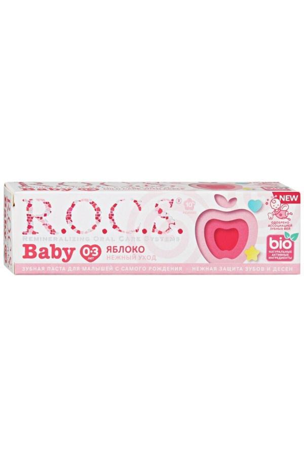 R.O.C.S. 0-3 Yaş Elma Püresi Tadında Florürsüz Diş Macunu - Image 1