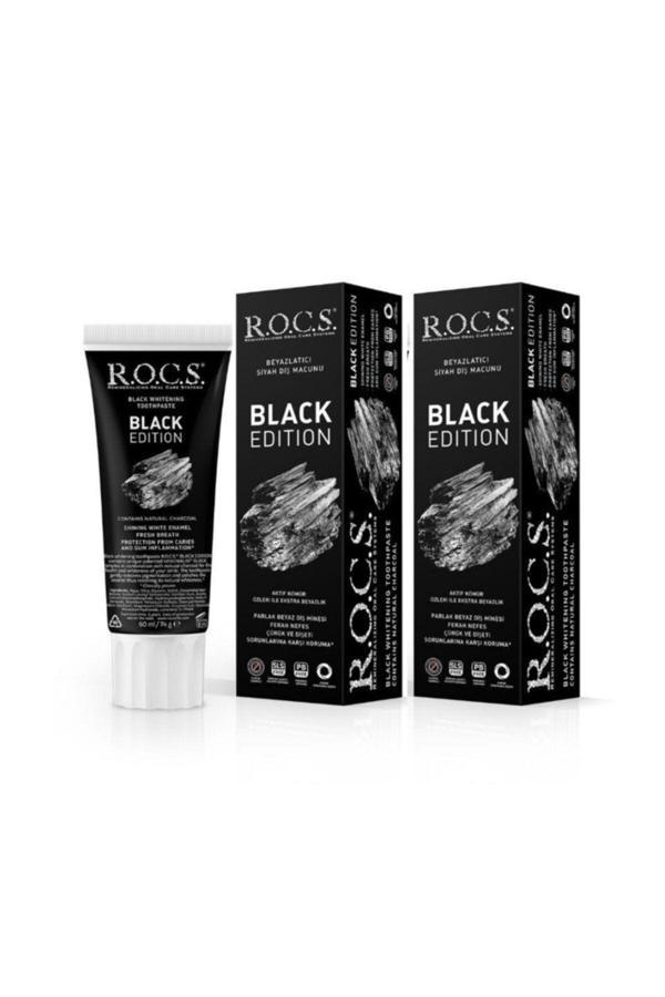 R.O.C.S. Black Edition Beyazlatıcı Siyah Diş Macunu 60Ml (2Li) - Image 1
