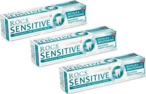 R.O.C.S. Sensitive Repair&White Onarım&Beyazlık 94 Gr 3 Adet - Image 1
