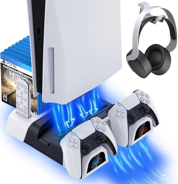 Hepu TP5-1511 PS5 Şarj ve Soğutucu Stand | DualSense Uyumlu Hızlı Şarj İstasyonu - Image 1