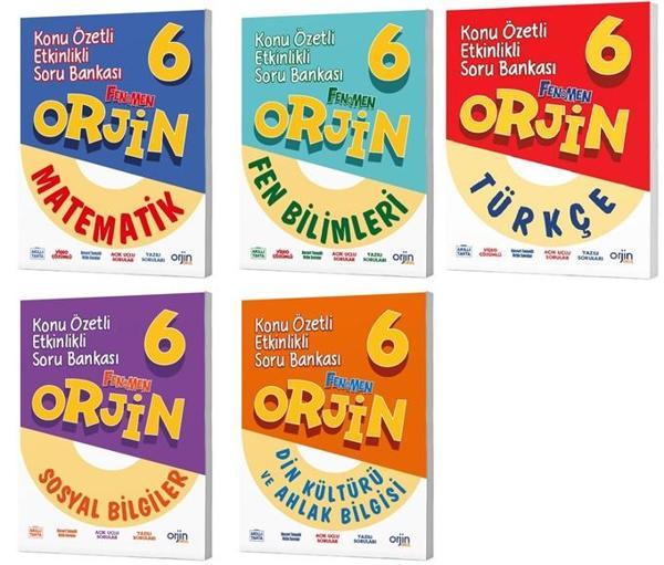Orjin Okul 2026 6. Sınıf Kazanım Odaklı Konu Özetli Soru Seti 5 Kitap Güncel Müfredat - Image 1