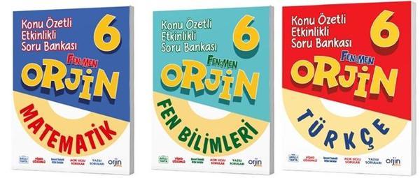 Orjin Okul 2026 6. Sınıf Matematik + Fen + Türkçe Konu Özetli Soru Seti 3 Kitap Güncel Müfredat - Image 1