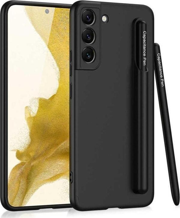 Coverzone Galaxy S22 Plus Ile Uyumlu Kılıf 3 Parça Ays Soft Case Kalemli Ve Kalem Bölmeli Ays Kapak - Image 1