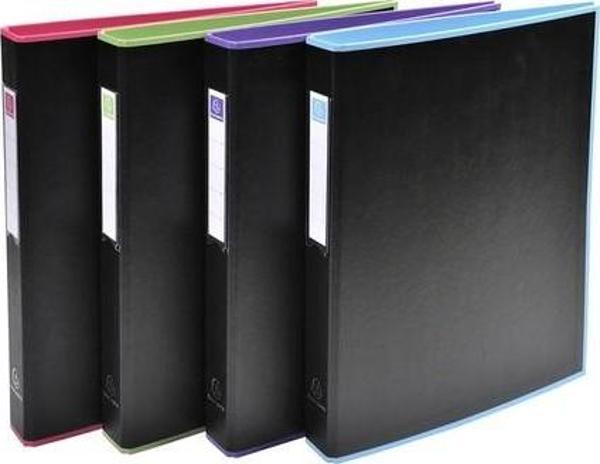 Exacompta 2 Delikli Siyah Dosya A4 30Mm - Image 1