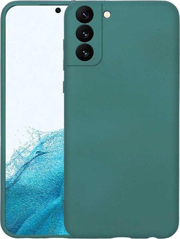 Coverzone Galaxy S22 Plus Ile Uyumlu Kılıf Mara Silky Termoplastik Kılıf Koyu Yeşil - Image 1