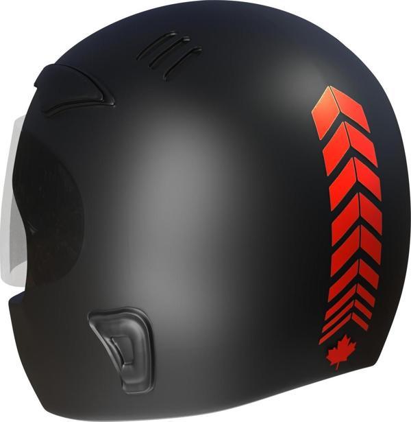 2 Adet Sport Kask, Araba Ayna Bayrak Kırmızı Kask Sticker Çınar Extreme  - Image 1
