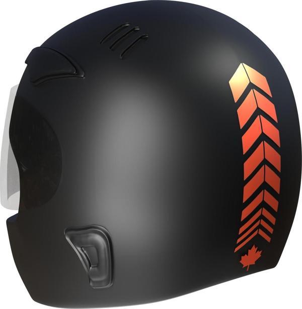 2 Adet Sport Kask, Araba Ayna Floresan Turuncu Kask Sticker Çınar Extreme  - Image 1