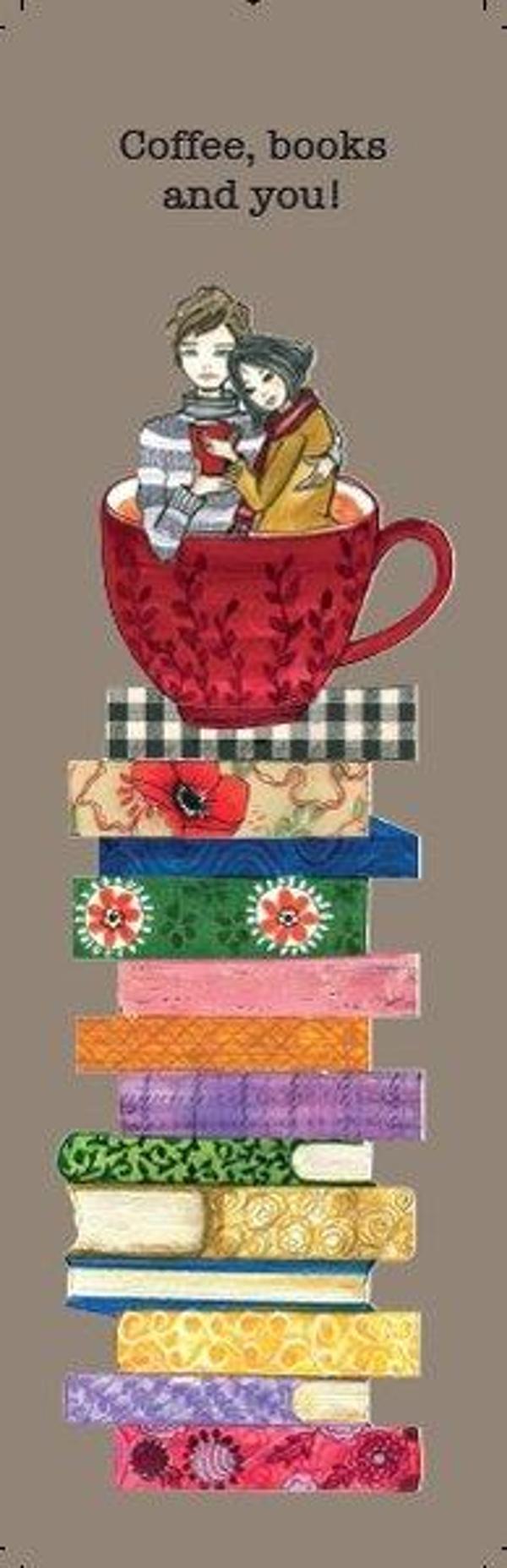 Galeri Alfa Keyif Serisi Coffee Books and You Kitap Ayracı - Image 1