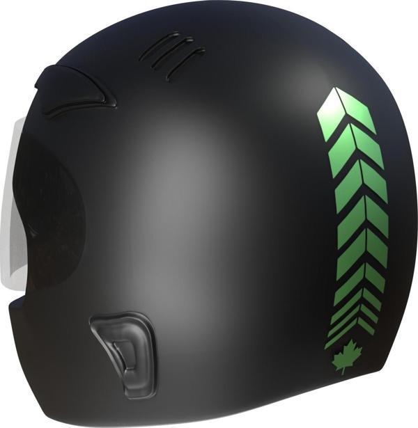 2 Adet Sport Kask, Araba Ayna Orman Yeşili Kask Sticker Çınar Extreme  - Image 1