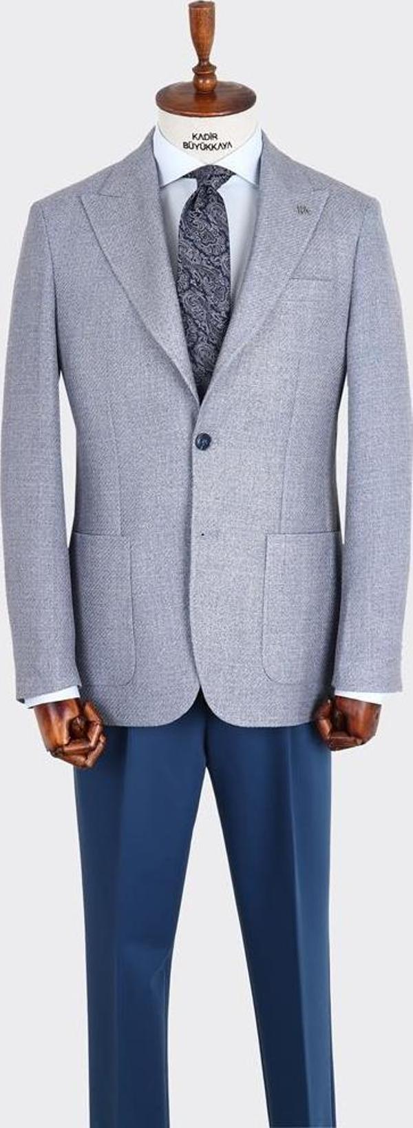 Kırlangıç Yaka Erkek Ceket-KAX5103S - Image 1