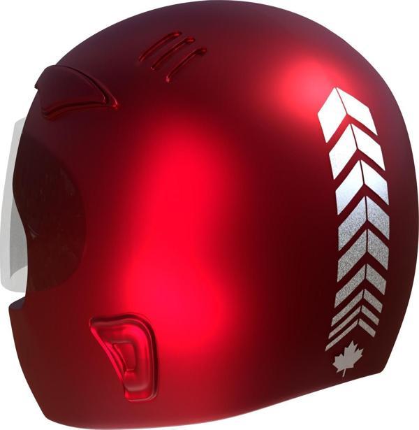 2 Adet Sport Kask, Araba Ayna Reflektif Gri Kask Sticker Çınar Extreme  - Image 1