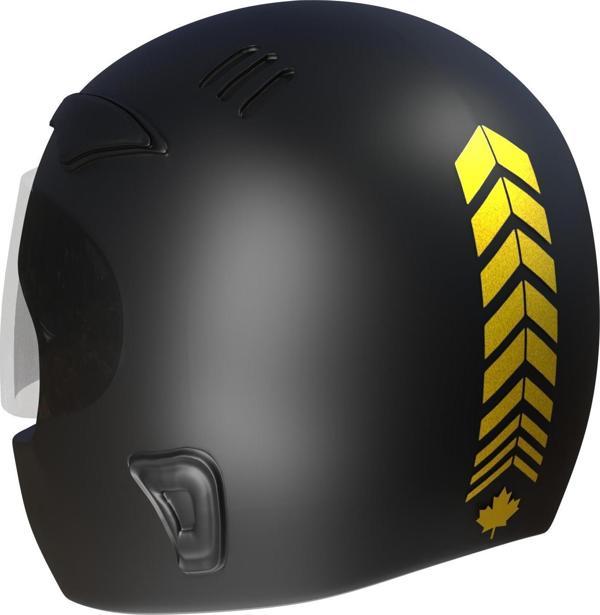2 Adet Sport Kask, Araba Ayna Reflektif Sarı Kask Sticker Çınar Extreme  - Image 1
