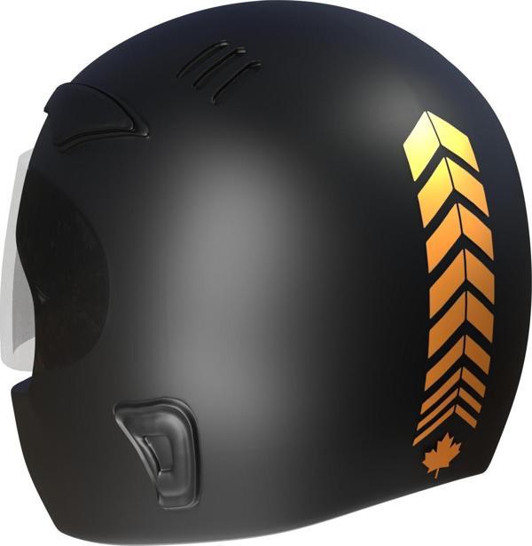 2 Adet Sport Kask, Araba Ayna Taksi Sarısı Kask Sticker Çınar Extreme  - Image 1