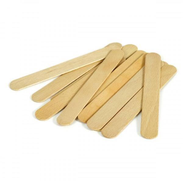 Epoksi Karıştırma Çubuğu Ahşap Dil Basma Çubuğu Naturel 25 Lü 14 CM - Image 1