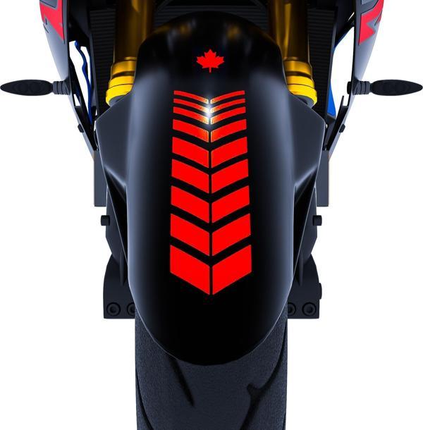 2 Adet Sport Motosiklet Çamurluk Bayrak Kırmızı Kask Sticker Çınar Extreme  - Image 1