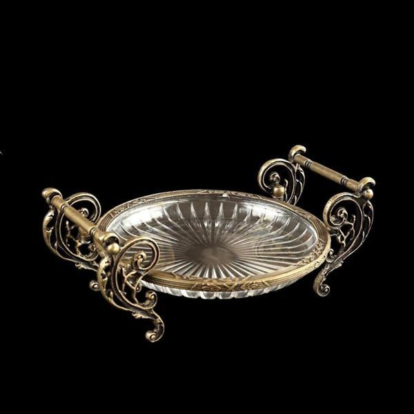 Roy King Yuvarlak 21 Cm Kulplu Sunum Tabak Antik - Image 1