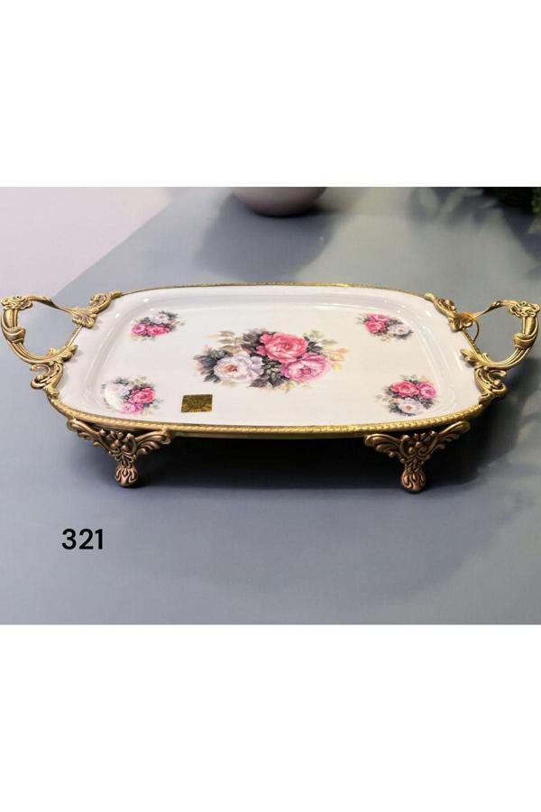 Roy King Antique Dikd.Sunum Tabak 39*21*7 Cm - Image 1