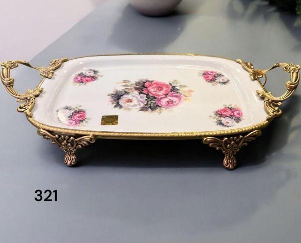 Roy King Antique Dikd.Sunum Tabak 39*21*7 Cm - Image 1
