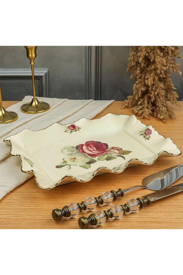 Roy King Rose Dikd.Sunum Tabak 31 Cm - Image 1