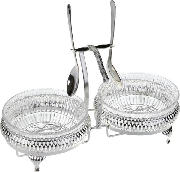 Roy King Queen Anne Qa 7 2'Li Kaşıklı Sosluk Gümüş 25*12*15 Cm - Image 1
