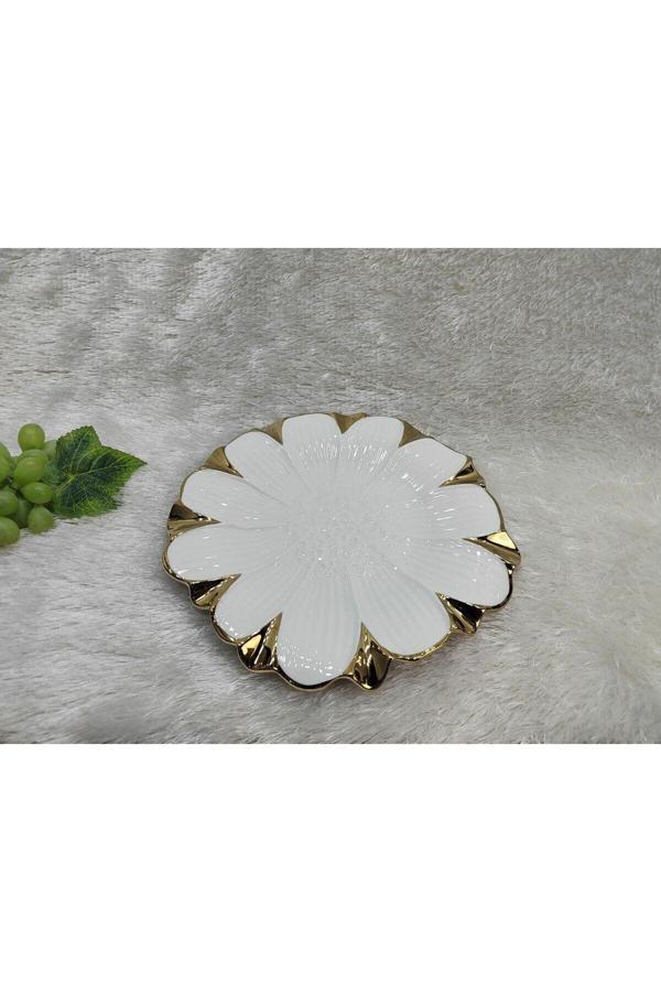 Roy King Flora Gold Yuv.Sunum Tabak 25 Cm - Image 1