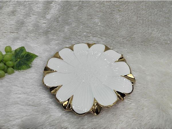 Roy King Flora Gold Yuv.Sunum Tabak 25 Cm - Image 1