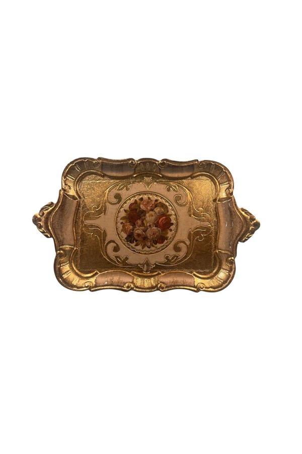 Roy King Ması Ms68 Dikd.Kulplu Kahve Tepsi 32*20 Ivory - Image 1