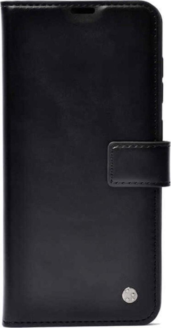 Coverzone General Mobile Gm21 Plus Uyumlu   Kılıf  Kar Deluxe Kapaklı Siyah - Image 1