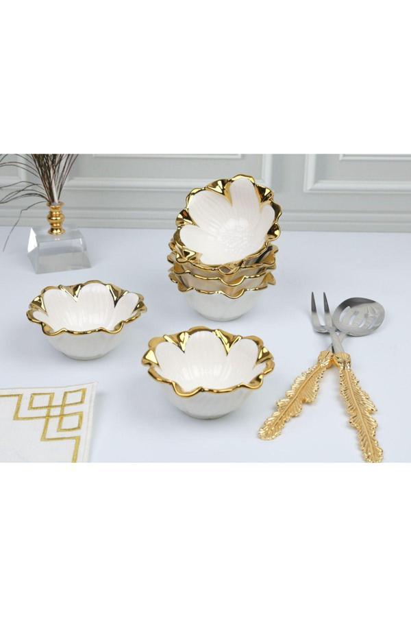 Roy King Flora Gold 6'Lı Yuv.Çerezlik - Image 1