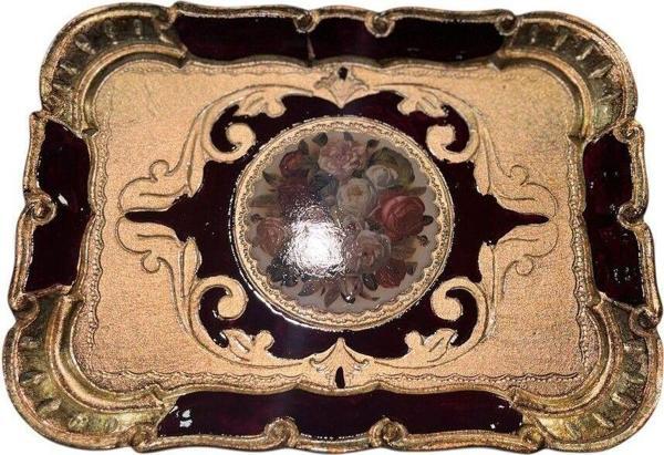 Roy King Ması Ms84 Dikd.Kahve Tepsi 26*19 Bordeaux - Image 1