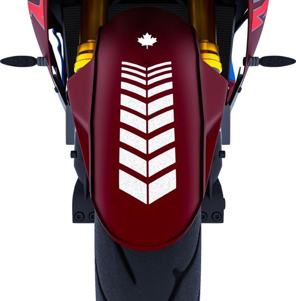 2 Adet Sport Motosiklet Çamurluk Reflektif Gri Kask Sticker Çınar Extreme  - Image 1